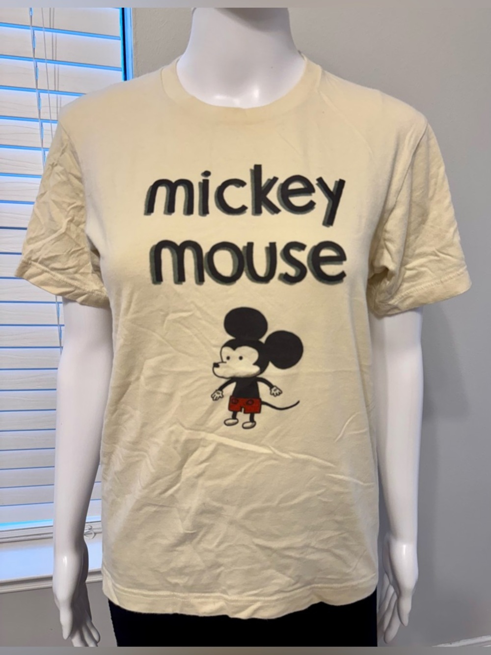 Uniqlo Disney x Jeffrey Brown "How to Draw Mickey" Women's T-Shirt, Size XS. Goo